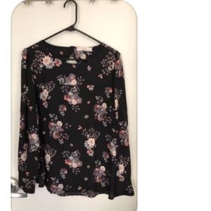 Loft Floral Print Blouse